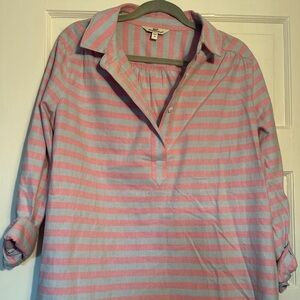 Vineyard Vines - Pink and blue Striped Long Sleeve Shirt